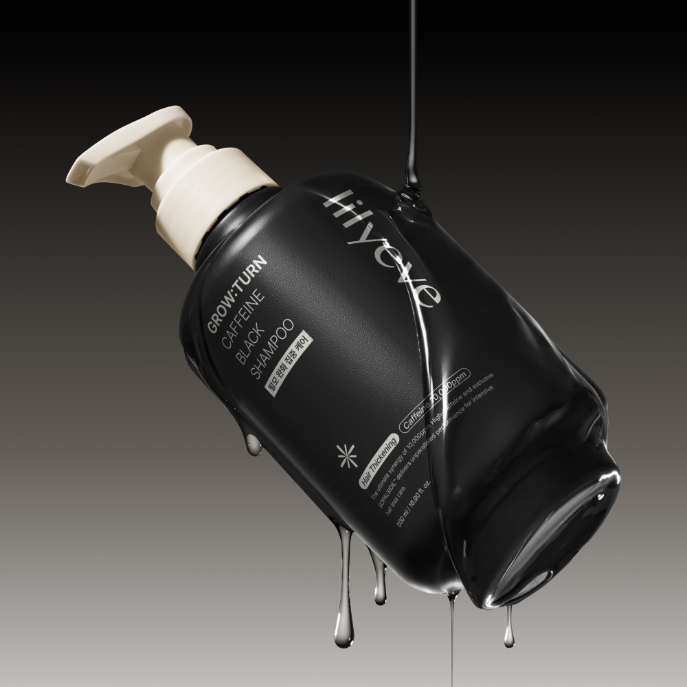 Growturn Black Caffeine Men's Shampoo