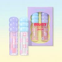 A mini duo of fruity glass tints, 1.6g each, offering a lively burst of color for a fun and stylish appearance.