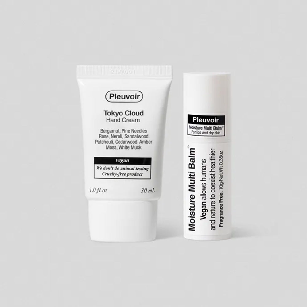 Pleuvoir Lip And Multi Balm & Hand Cream Set (Choose 1 of 5 Types)