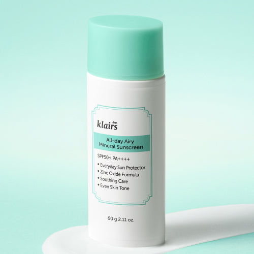 dear, klairs All-day Airy Mineral Sunscreen SPF50+ PA+++ 60g