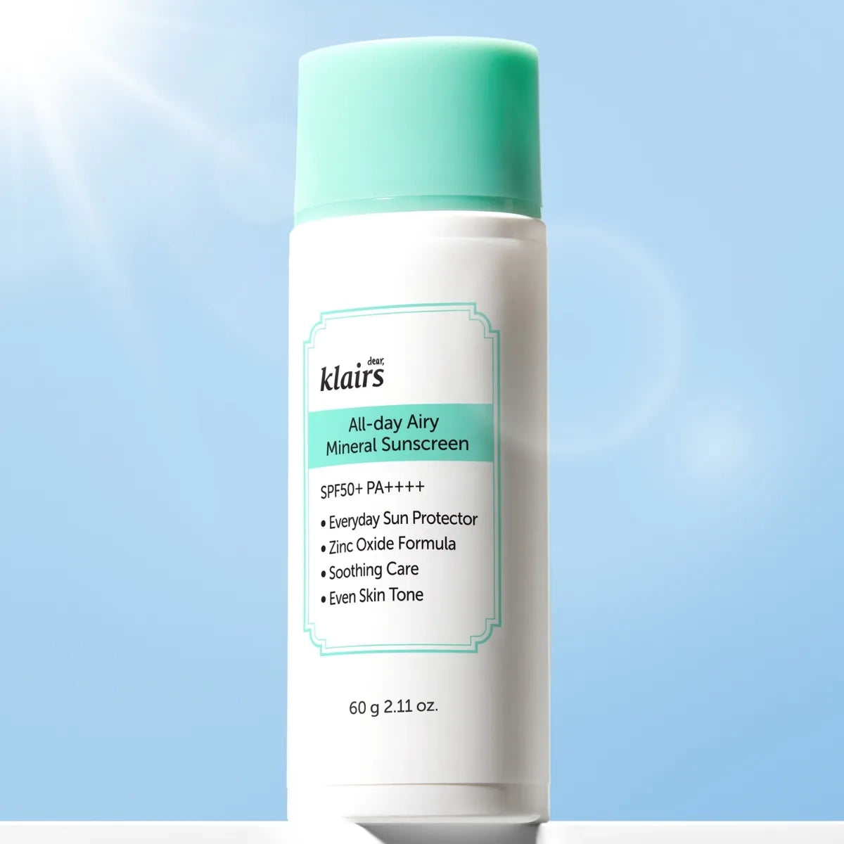 dear, klairs All-day Airy Mineral Sunscreen SPF50+ PA+++ 60g