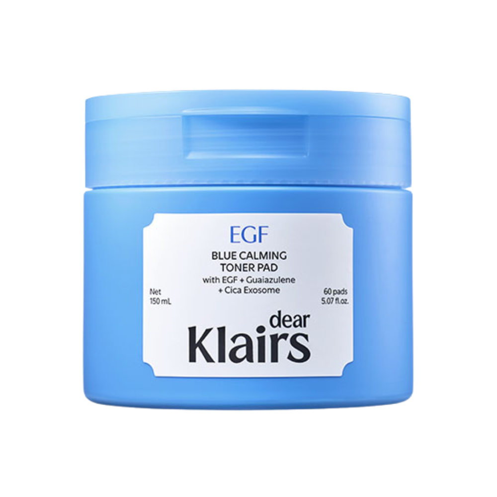 dear, klairs EGF Blue Calming Toner Pad 150ml (60 Pads)