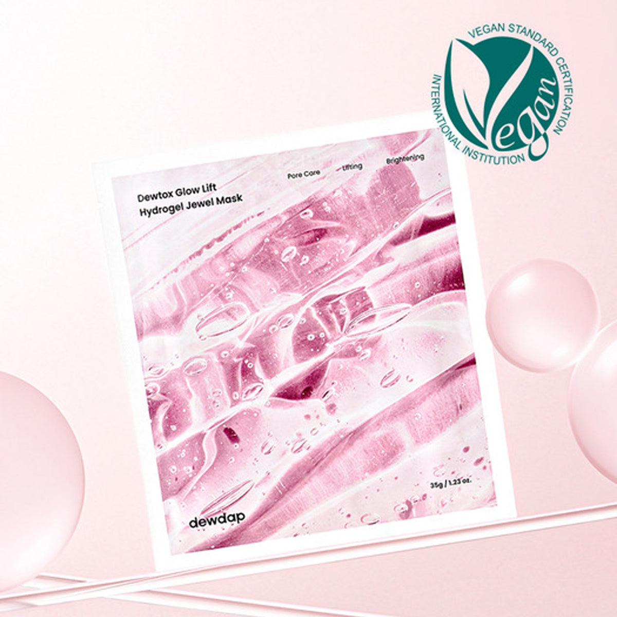 dewdap Dewtox Glow Lift Hydrogel Jewel Mask 35g x 4 Sheets