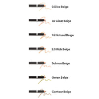 Image of the SAEM Cover Perfection Concealer Pencil. This pencil concealer is designed for precise application to cover blemishes, dark spots, and other imperfections. The sleek design features the brand name and product details, making it convenient for on-the-go touch-ups.