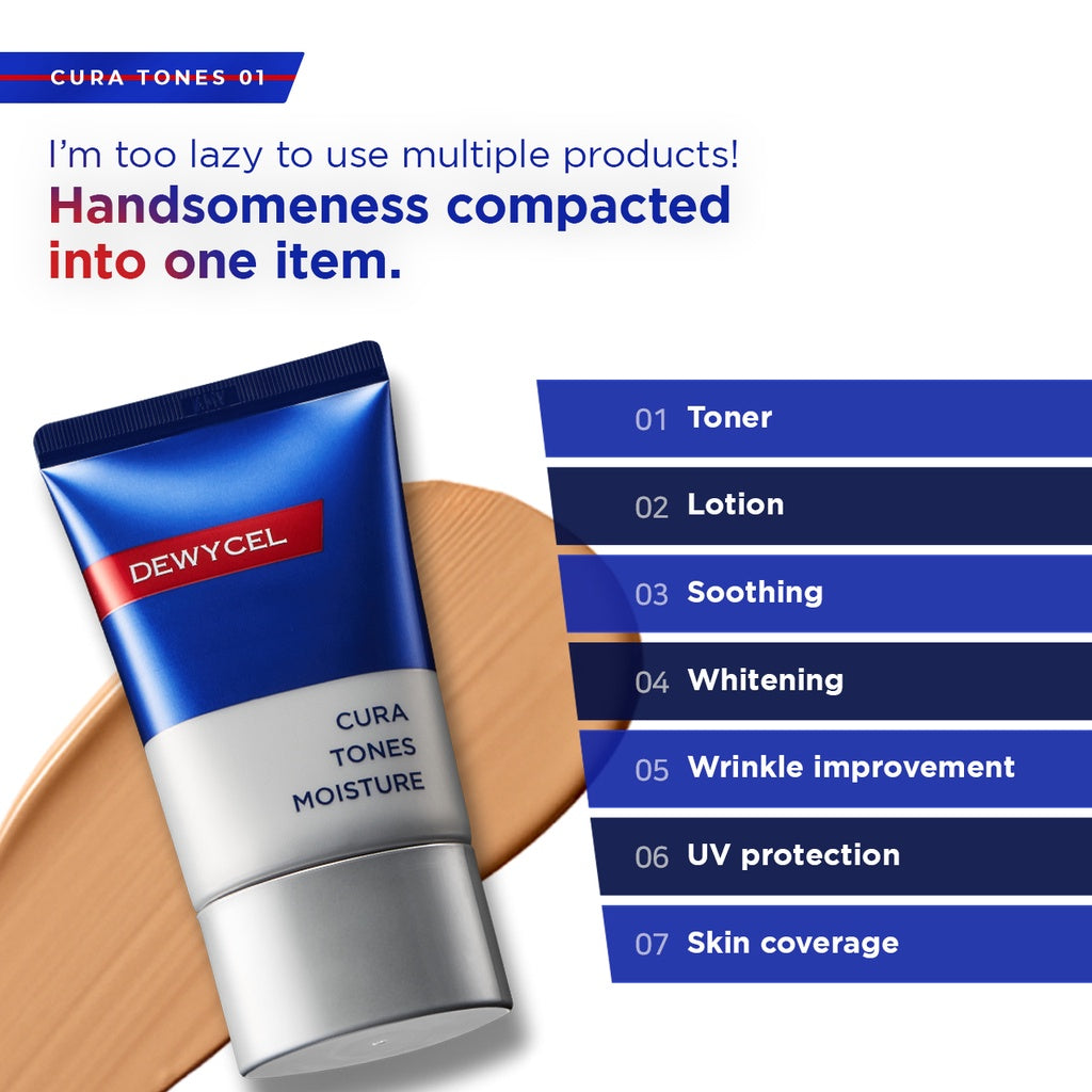 (Matt) DEWYCEL Cura Tones Moisture SPF50+ PA+++ 40ml - DODOSKIN