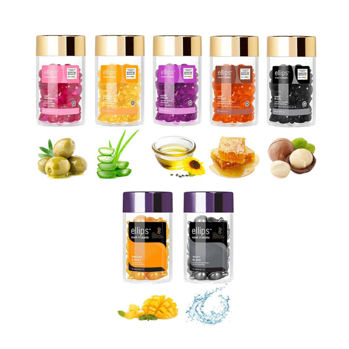 Ellips Vitamina para el cabello (elija entre 7 tipos)