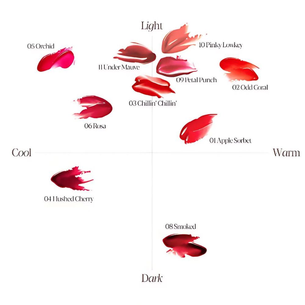 Unveil the ultimate blend of color and shine with the espoir Couture Lip Tint Glaze, available in 9 irresistible shades.