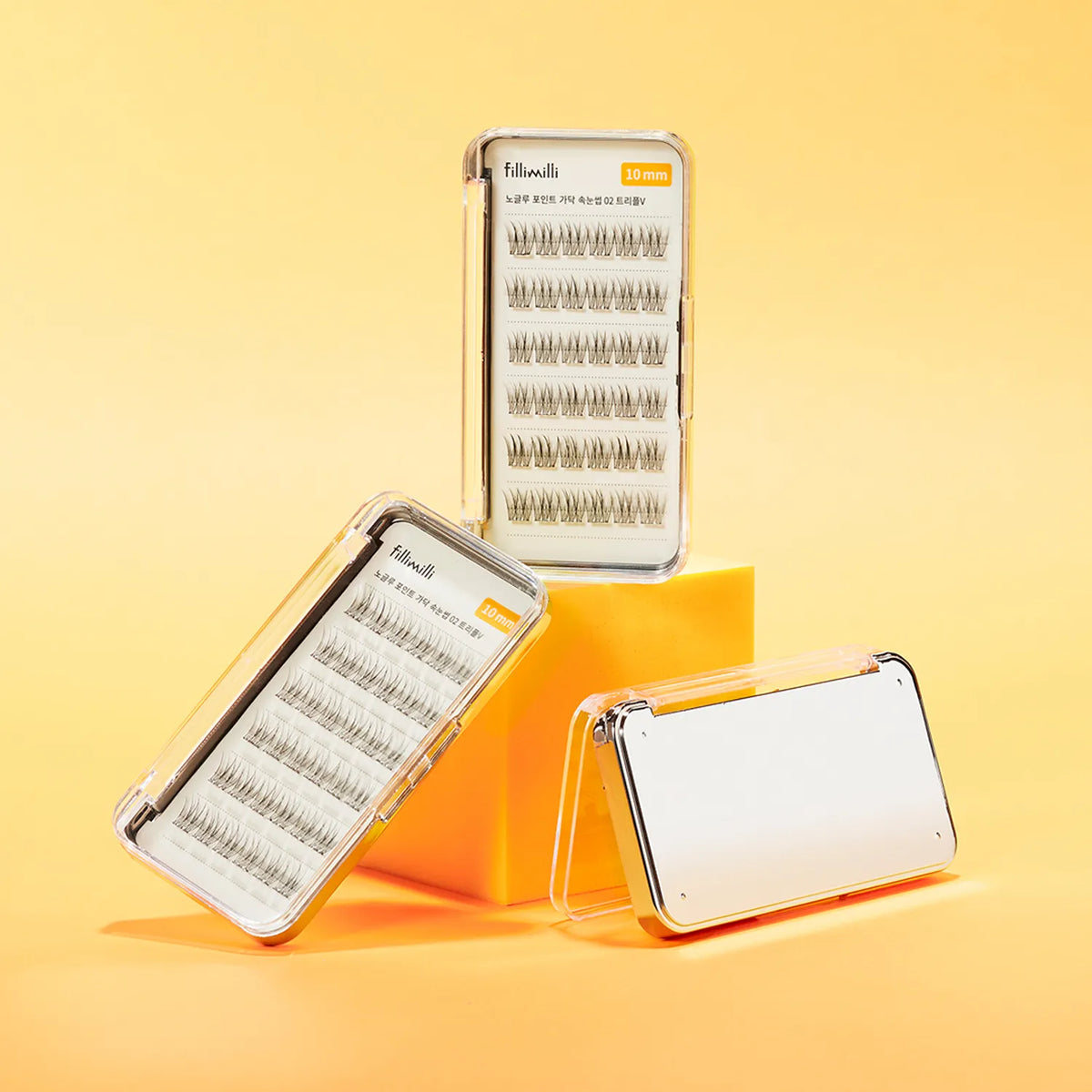 fillimilli No Glue Point Piece Eyelash (+Tweezers) (4 Types)