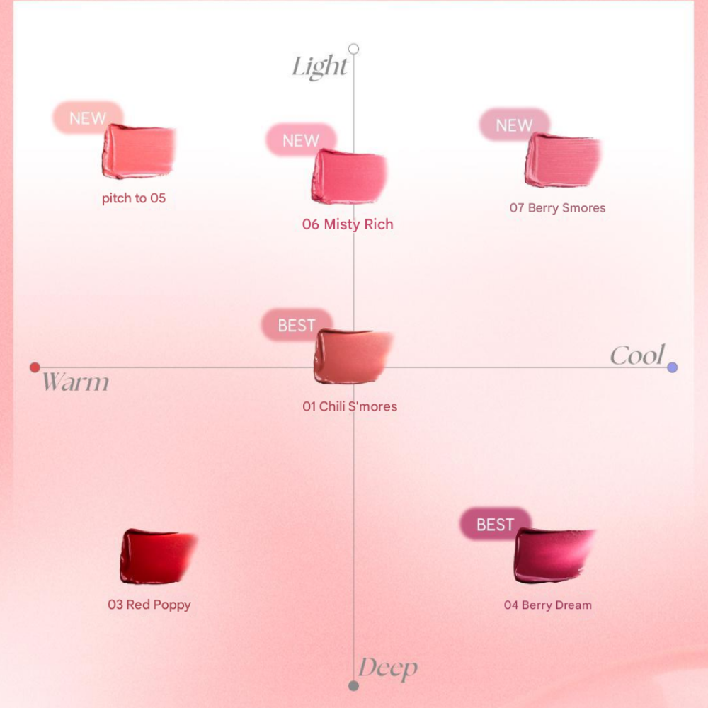 Tinte deslizante con cariño 8 ml - 7 colores