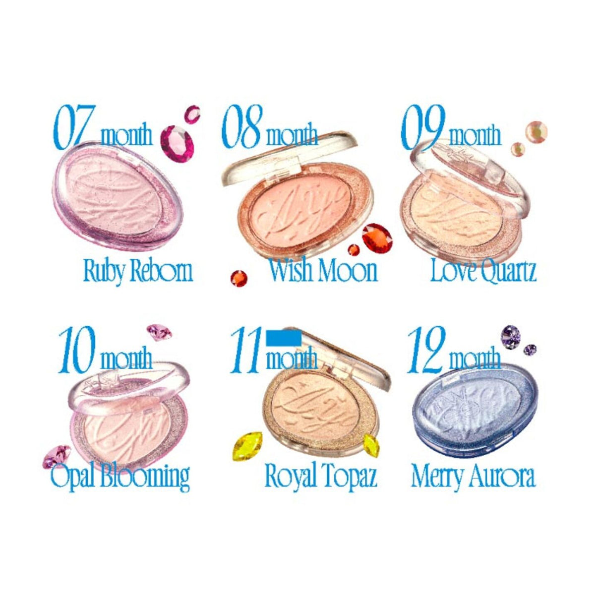 fwee Glitz Stone Highlighter 12 colors