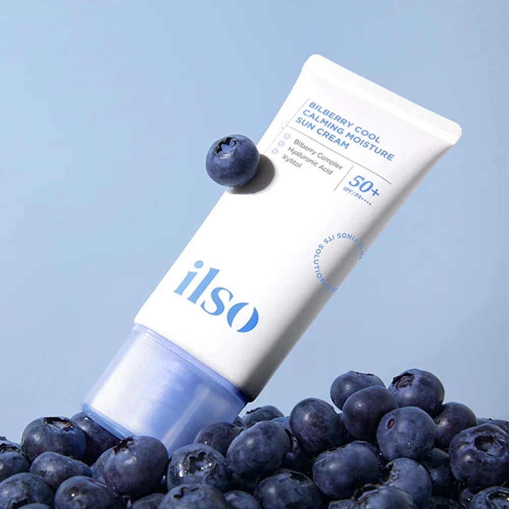 ilso Bilberry Cool Calming Moisture Sunscreen SPF50+ PA++++ 50ml