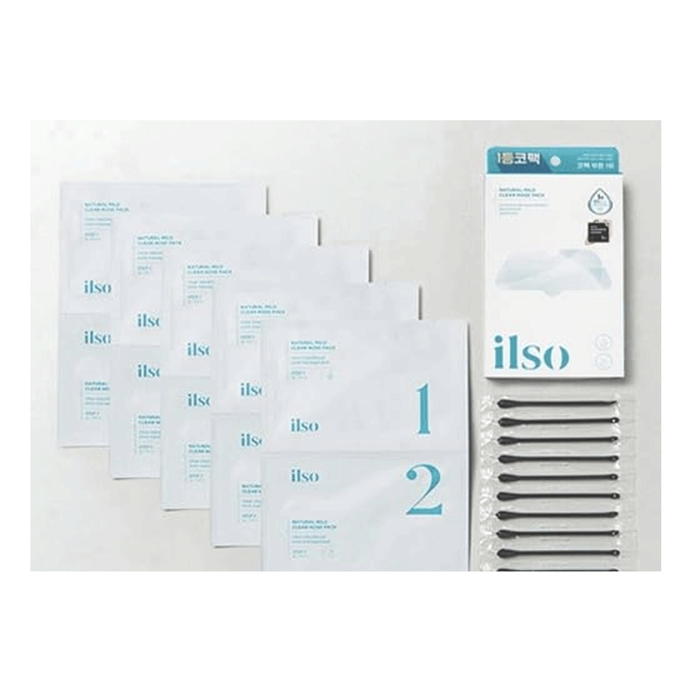 Get 5 sets of ilso natural mild clear nose pack.