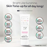 (Matthew검수) THANK YOU FARMER Skin Tone Up Total Cream SPF50+ PA++++ 40ml - DODOSKIN