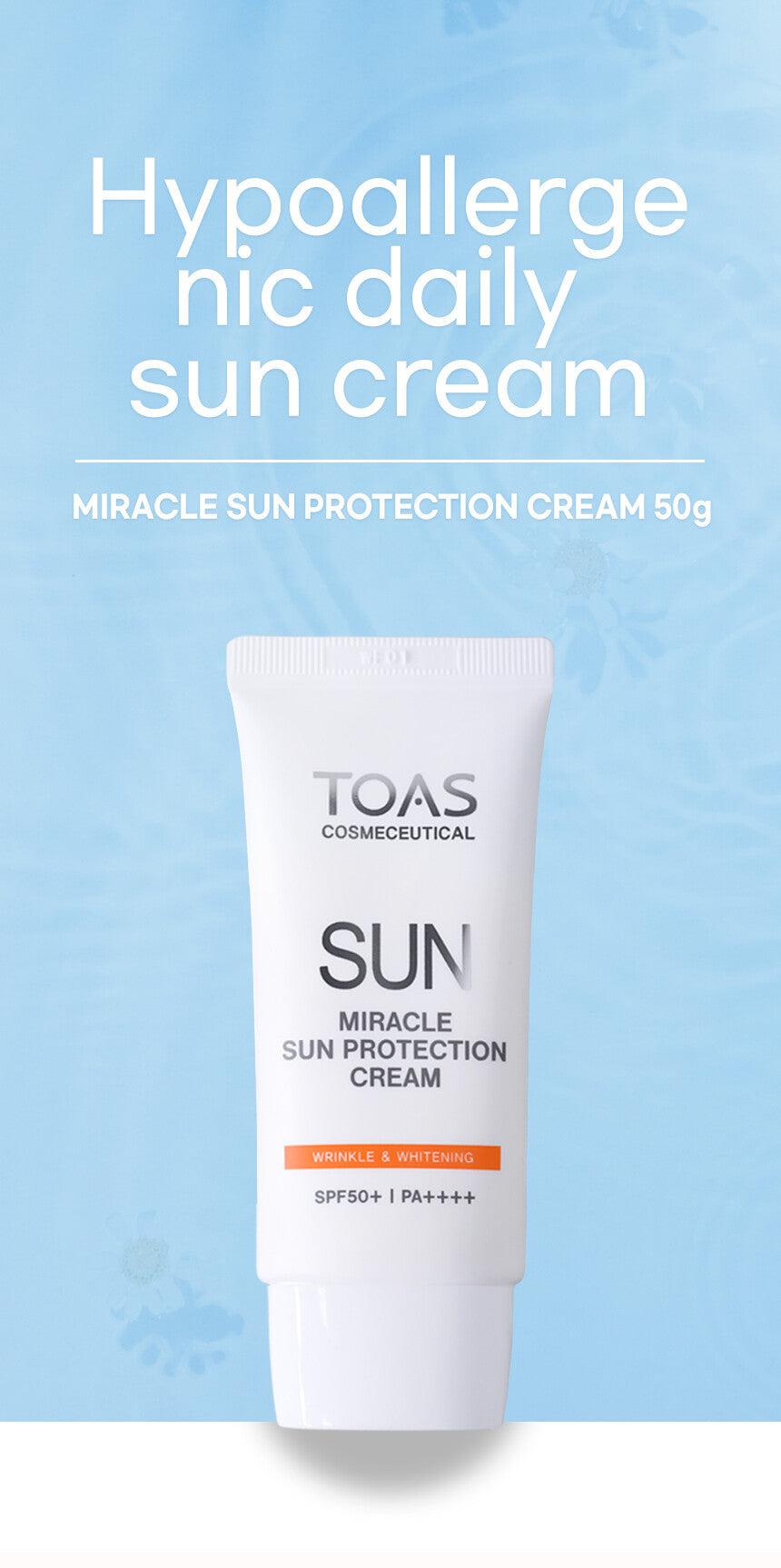 Toas Miracle Sun Protection Cream 50g - DODOSKIN