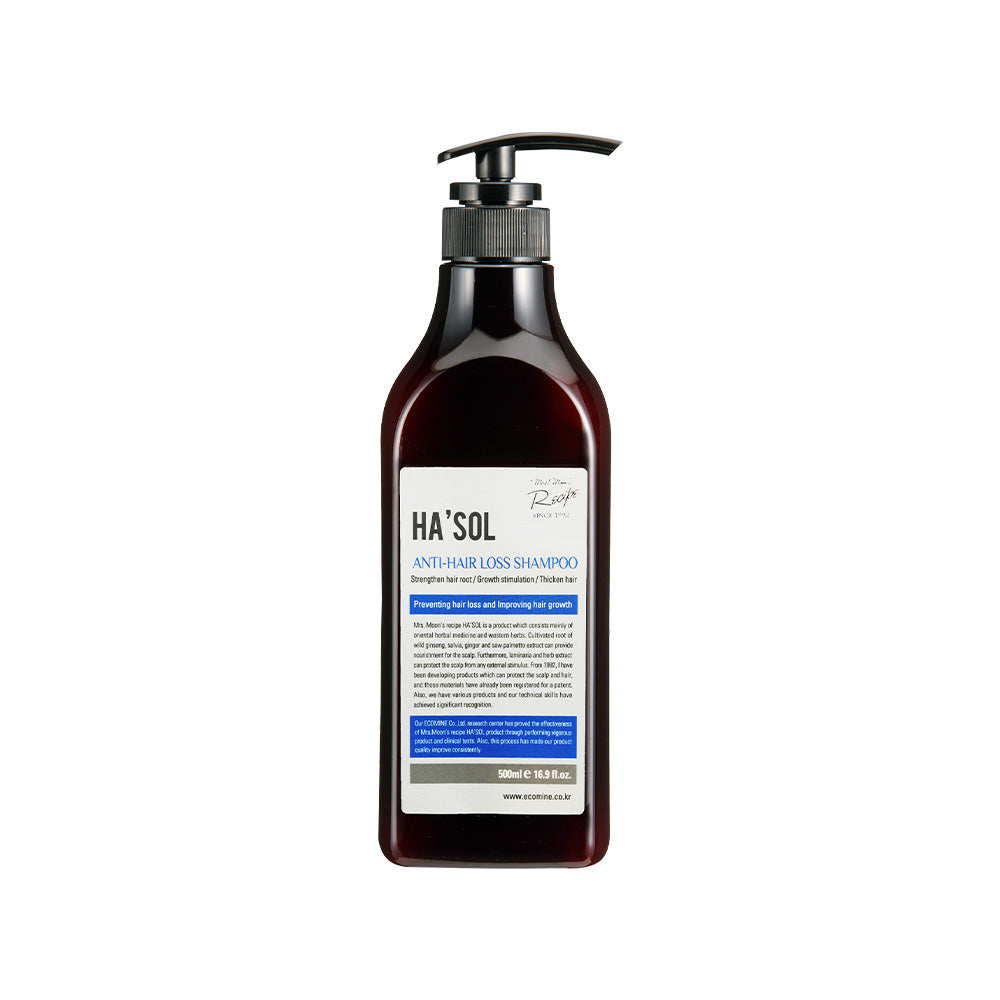 HA'SOL Anti-Hair Loss Shampoo 300g / 500g (Spa Salon Professional Use Only)