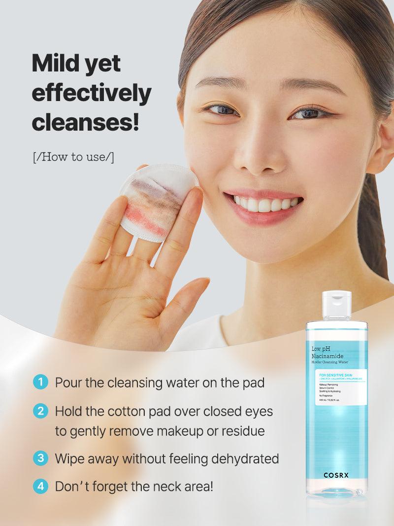 COSRX Low pH Niacinamide Micellar Cleansing Water 400ml - DODOSKIN
