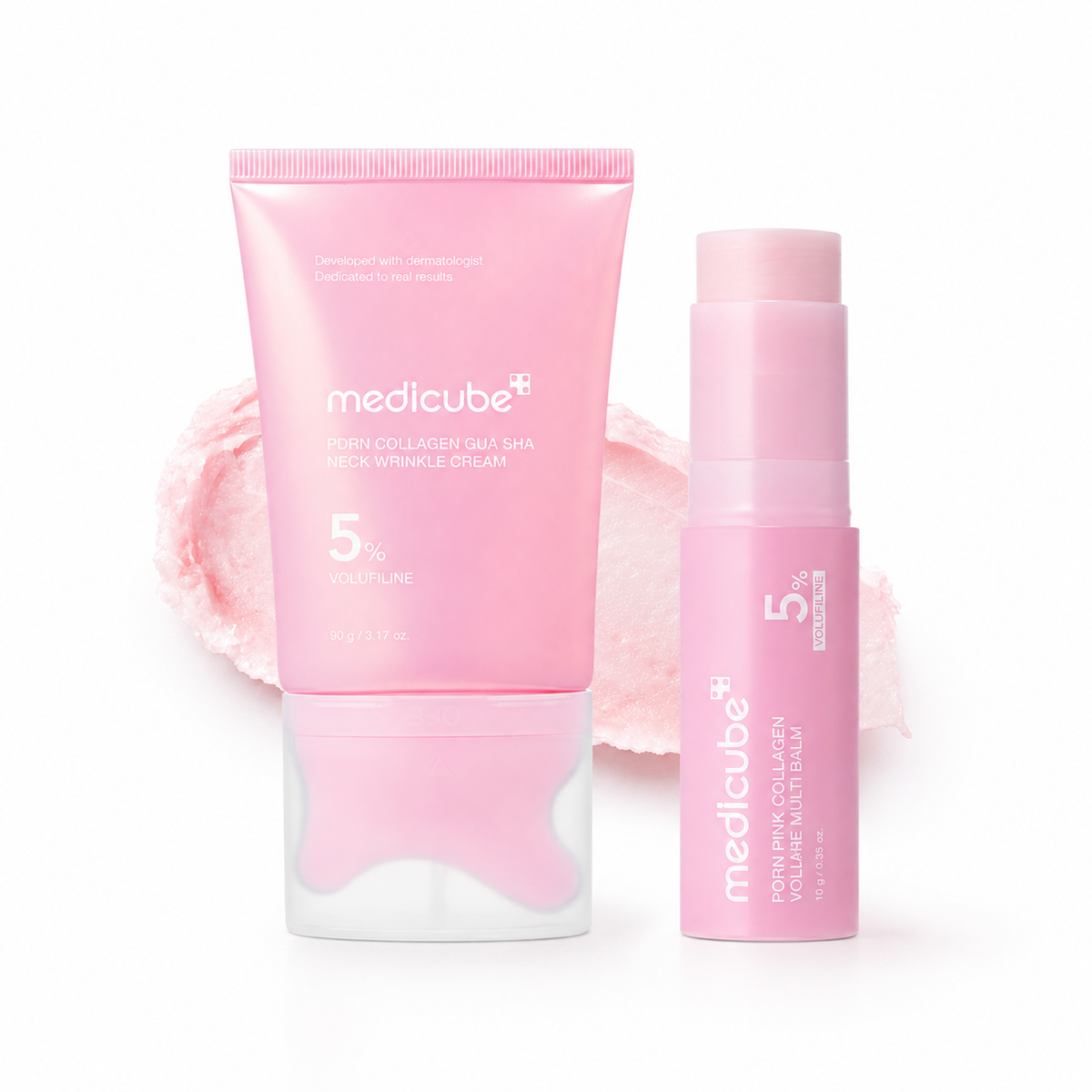MEDICUBE PDRN Firming Gua Sha Care Set (Multi Balm + Neck Cream)