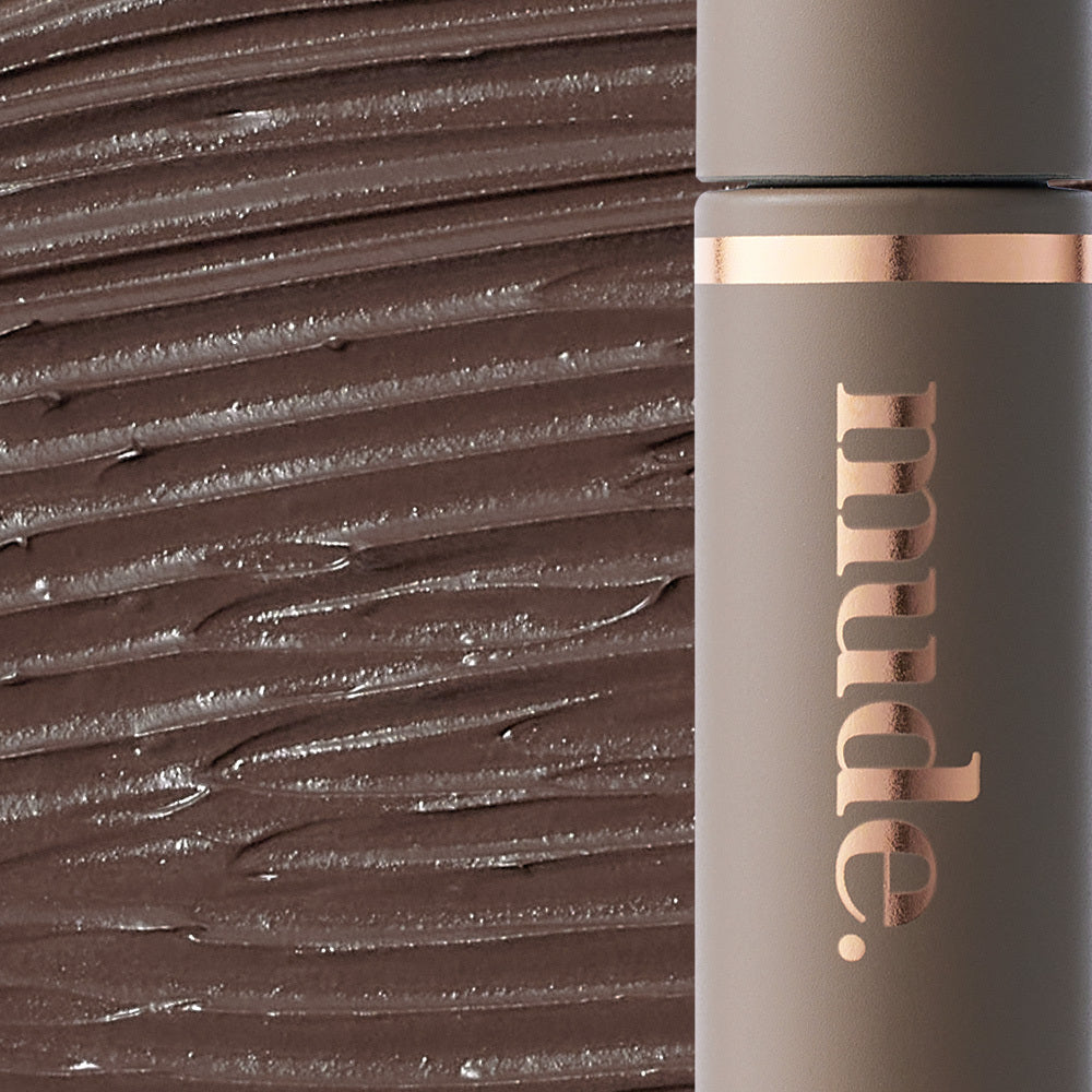 mude. Inspire Curling Mascara / Muti Fixer Mascara 3ml with a shade of Mute Brown