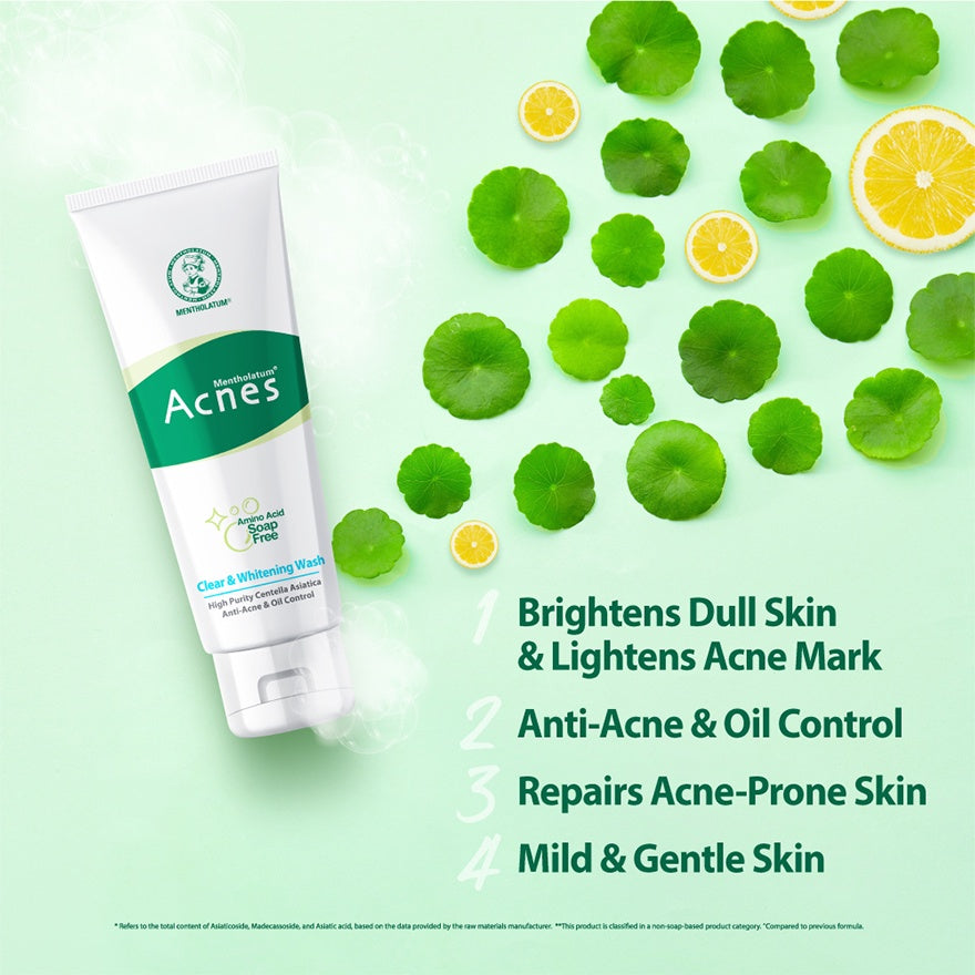 ACNES Clear & White Creamy Wash 100G NEW - DODOSKIN