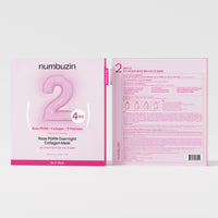 numbuzin No.2 Rose PDRN Collagen Wrapping Overnight Film Pack (4 Sheets)