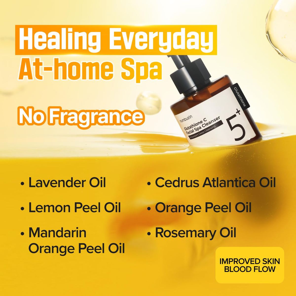 numbuzin No.5 Glutathione C Facial Spa Cleanser Antioxidant Deep Cleansing 200ml