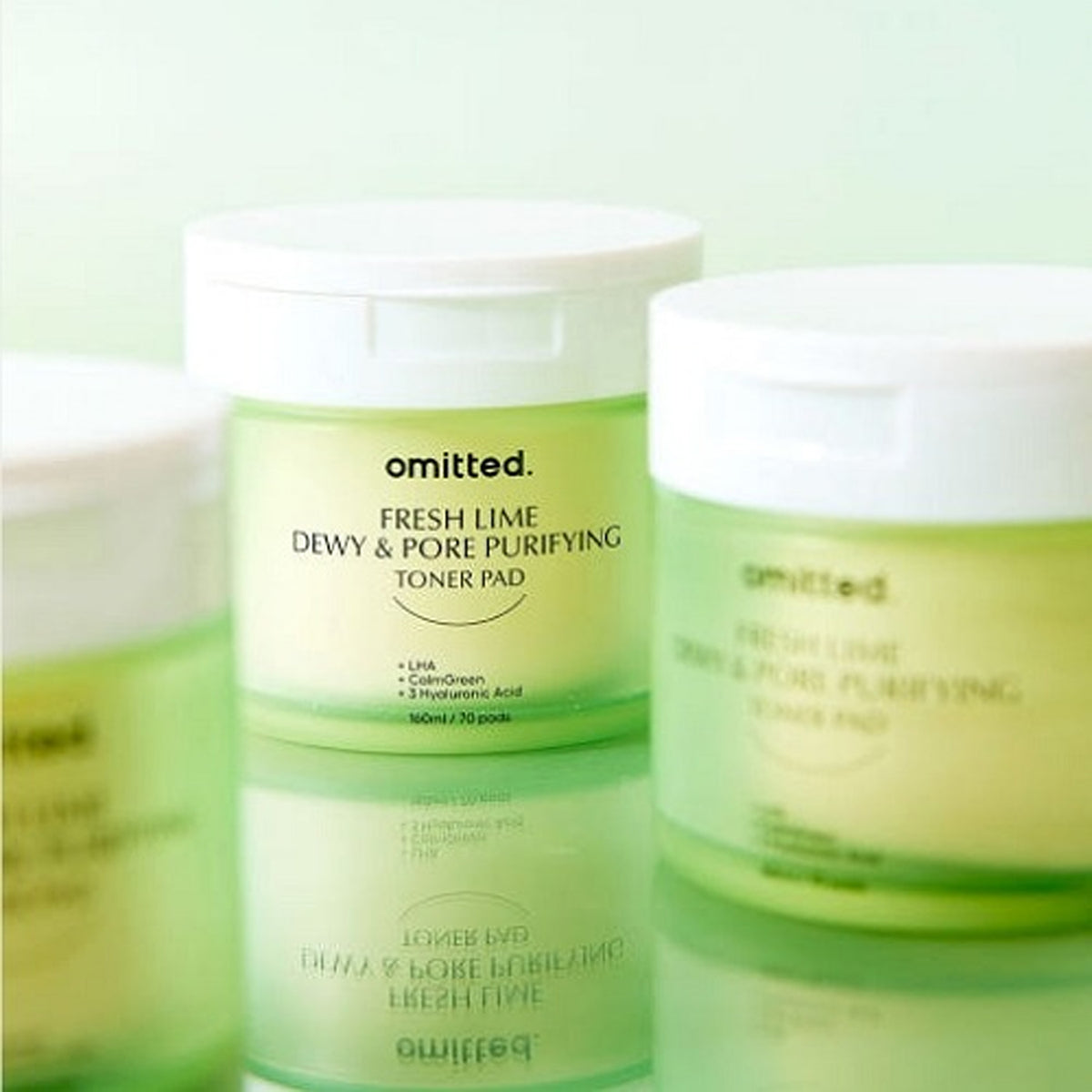 omitted Fresh Lime Dewy & Pore Purifying Toner Pad 160ml (70pads)