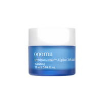 onoma's Hydra Buster Aqua Cream in Gel, available in 25ml and 50ml sizes.