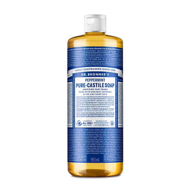 DR.BRONNER'S Peppermint Pure Castile Soap 950ml