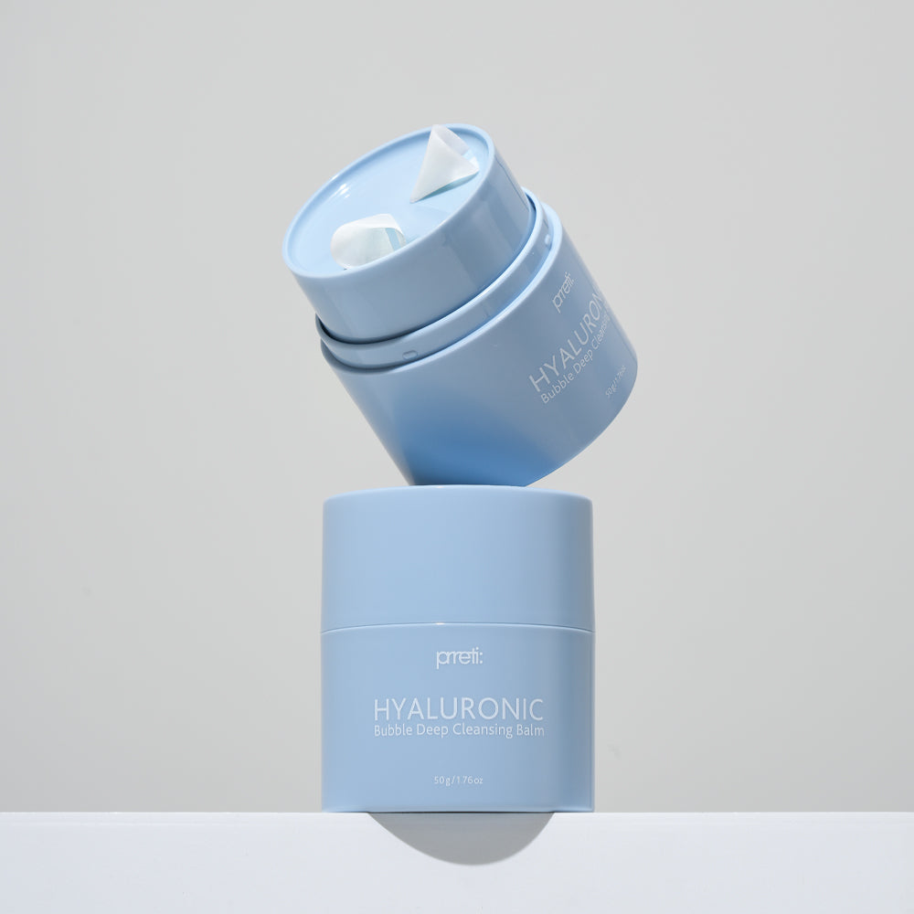 bálsamo de limpieza profunda de burbuja hialurónica de Pretti 50g