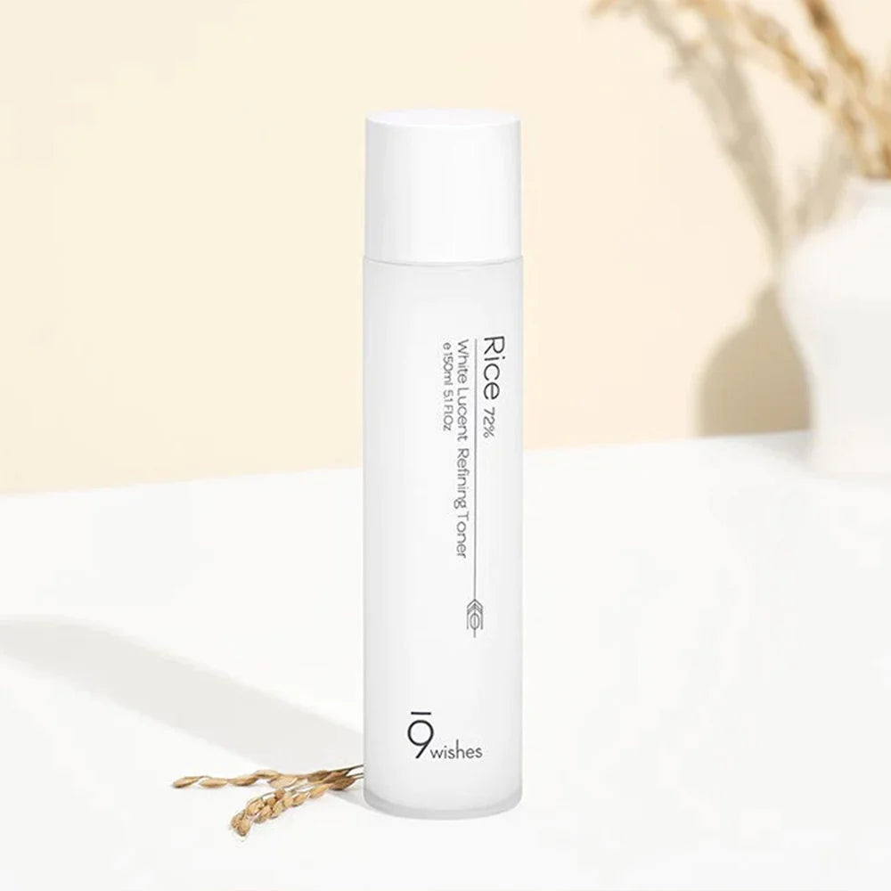 (Matthew) 9wishes Rice 72% White Lucent Refining Toner 150ml - DODOSKIN