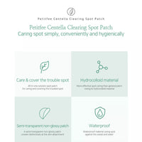 PETITFEE Centella Clearing Spot Patch 23pcs 1 sheet - DODOSKIN