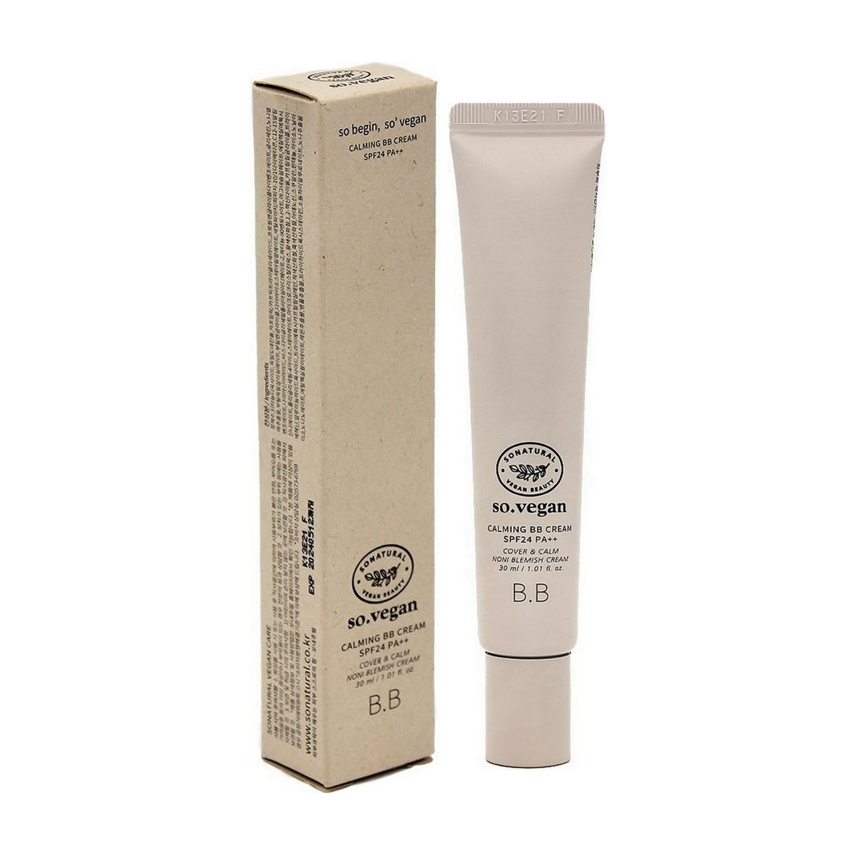 so natural SO Vegan Calming BB Cream 30ml - DODOSKIN
