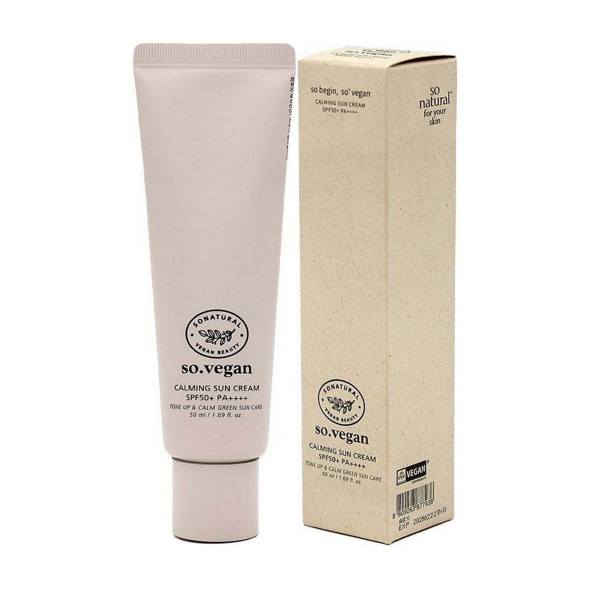 so natural SO Vegan Calming Suncream 50ml SPF50+ PA++++ - DODOSKIN