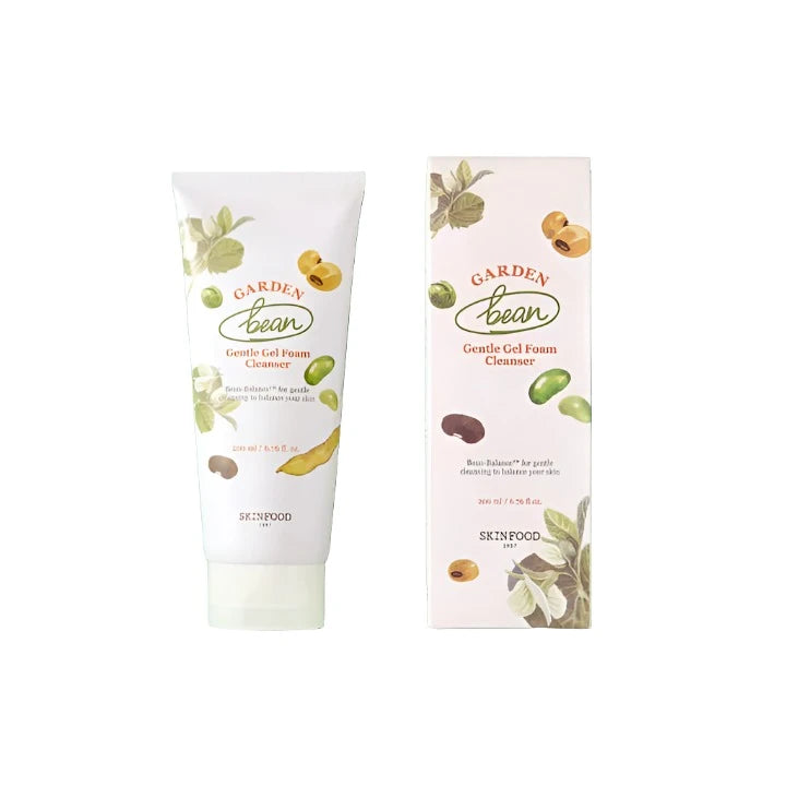 SKINFOOD Garden Bean Gentle Gel Foam Cleanser 200ml - DODOSKIN