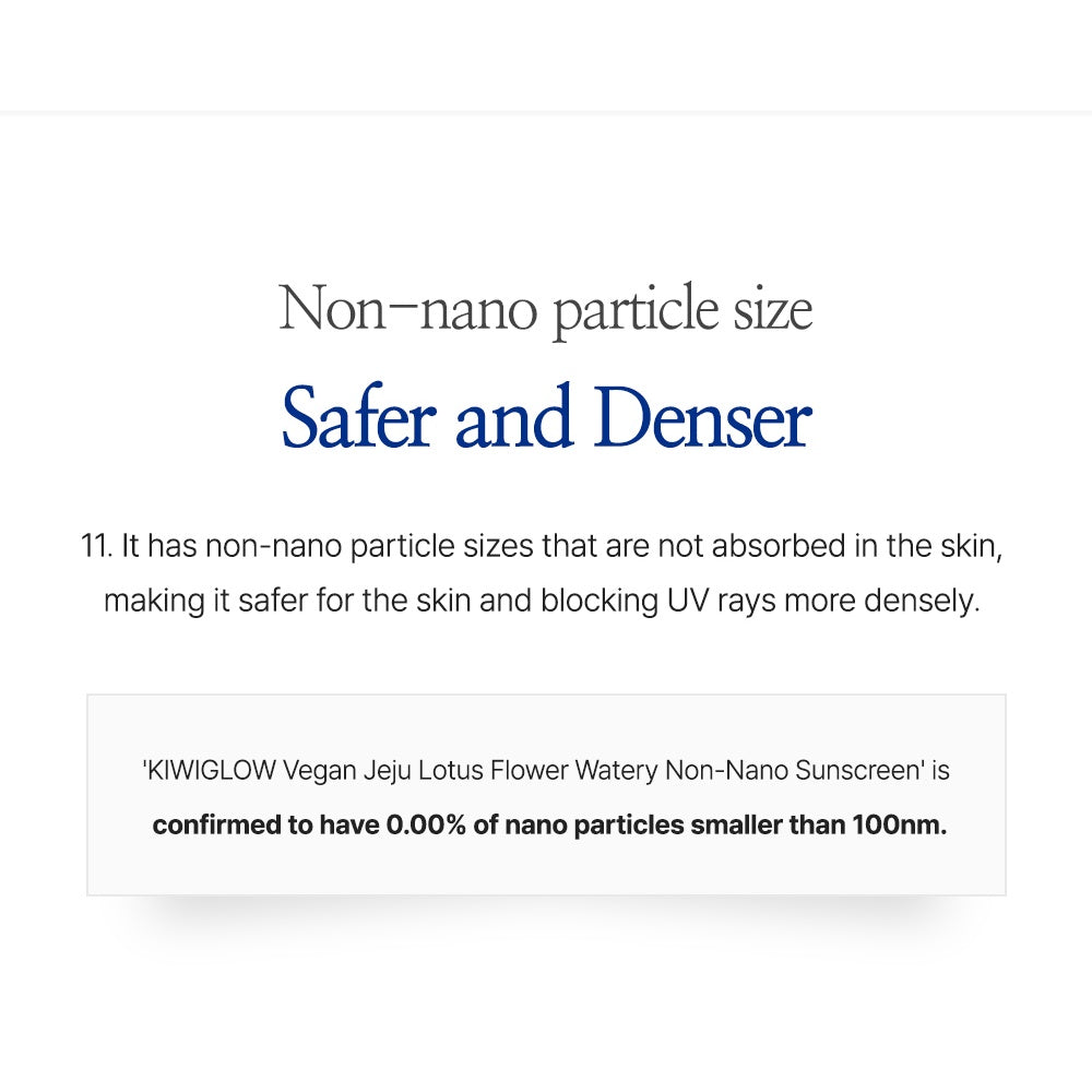 (Matt) KIWIGLOW Vegan Jeju Lotus Flower Watery Non-Nano Sunscreen SPF50+ PA++++ 50ml - DODOSKIN