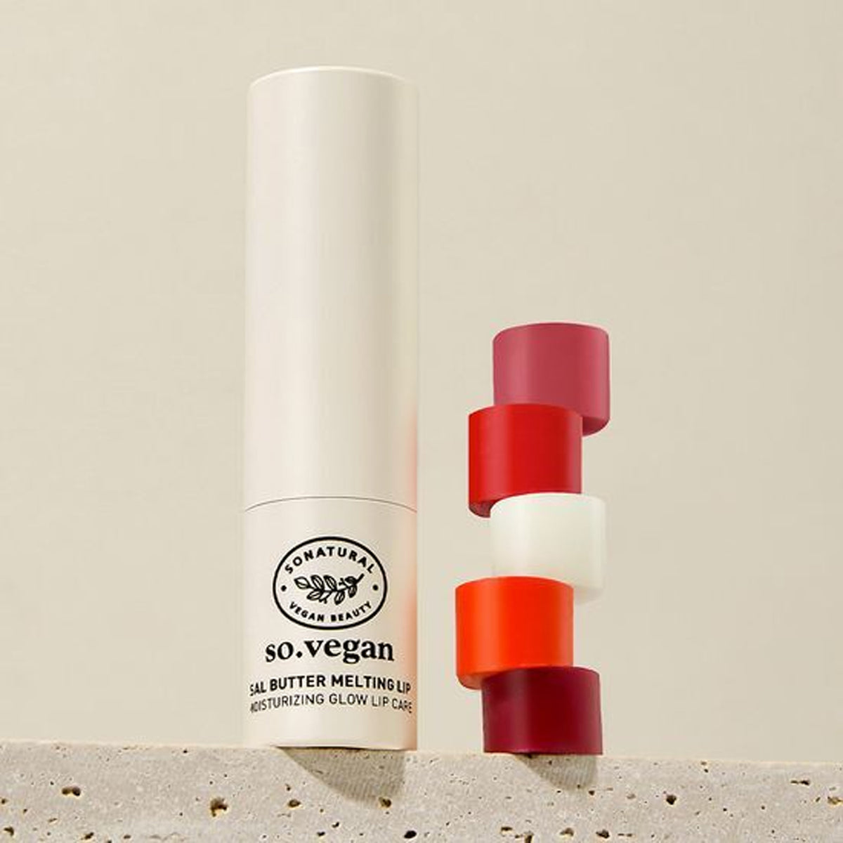 so natural Vegan Sal Butter Melting Lip 5 colors