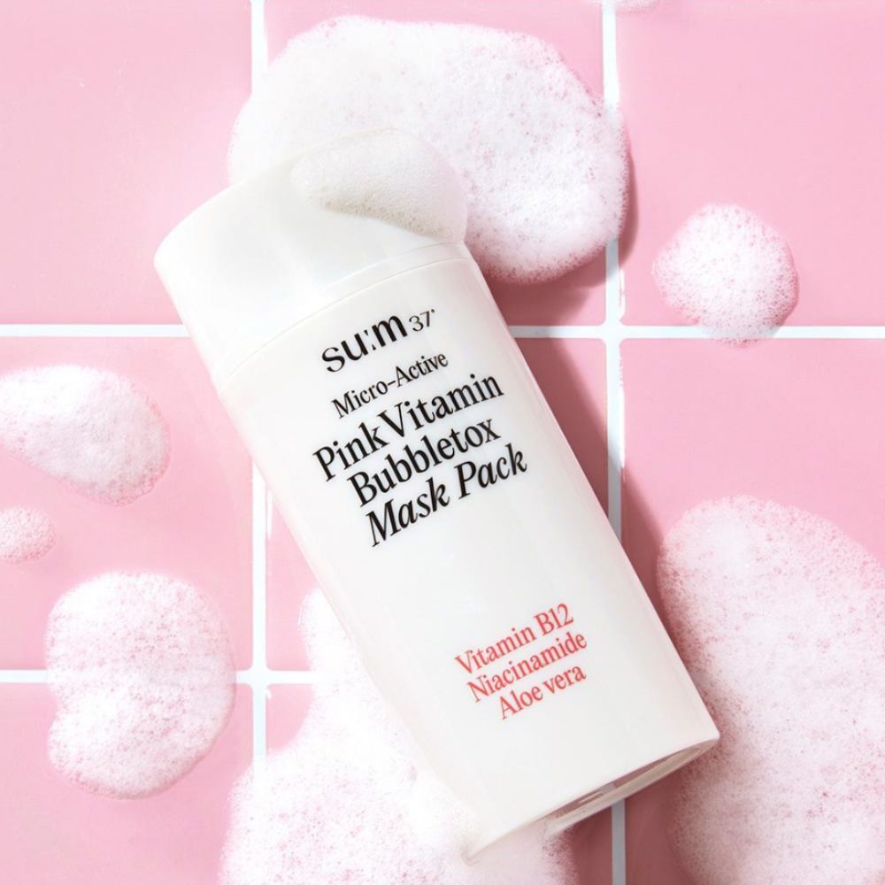 su:m37 Micro-Active Pink Vitamin Bubble Tox Mask Courage Type 100ml