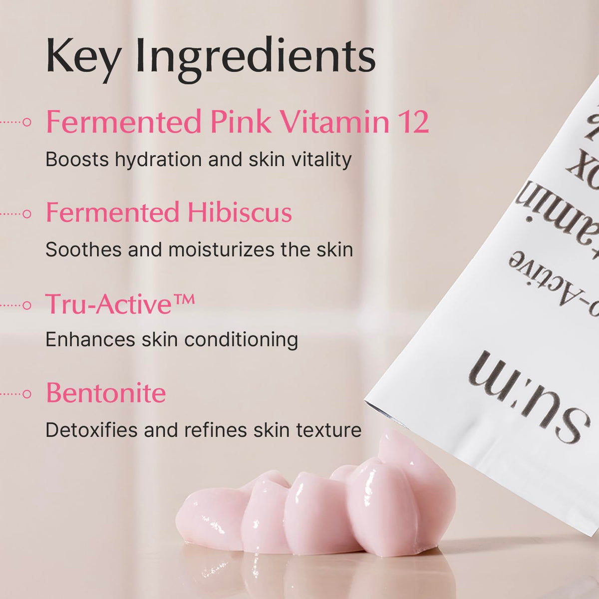 su:m37 Micro-Active Pink Vitamin Bubble Tox Mask Pouch 4ml x 14