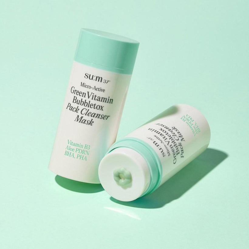 su:m37 Micro Active Green Vitamin Bubble Tox Pack Cleanser Mask 100ml