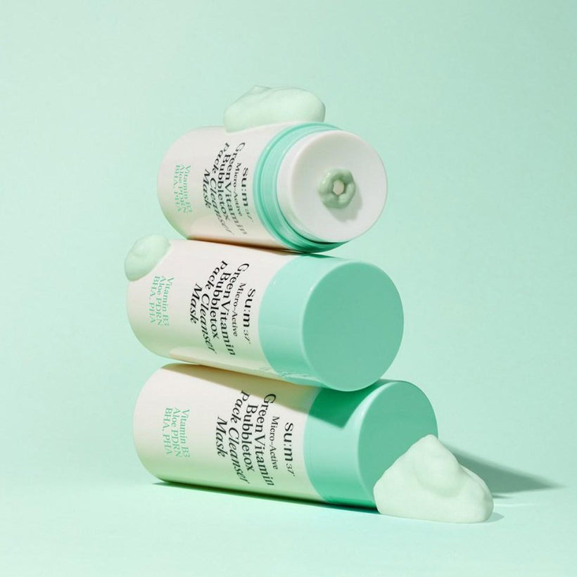 su:m37 Micro Active Green Vitamin Bubble Tox Pack Cleanser Mask 100ml