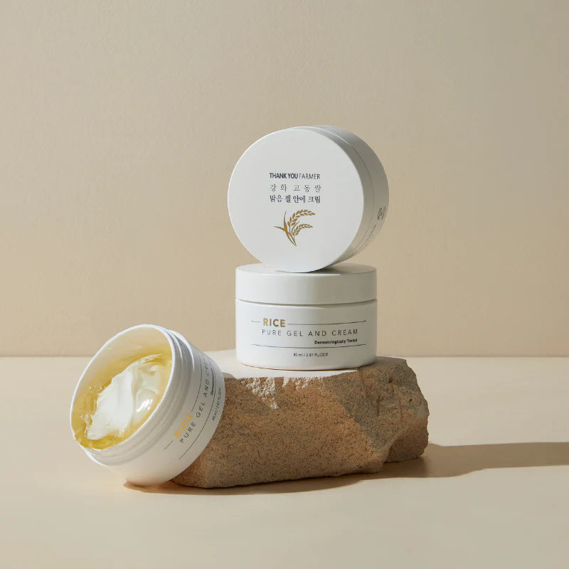 THANK YOU FARMER Rice Pure Gel and Cream 80ml - DODOSKIN