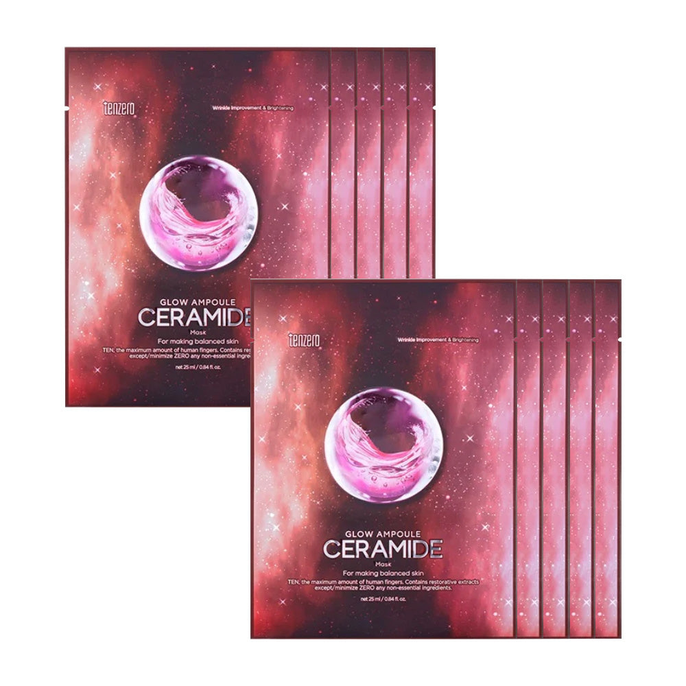 tenzero Glow Ampoule Ceramide Mask 25ml 10ea