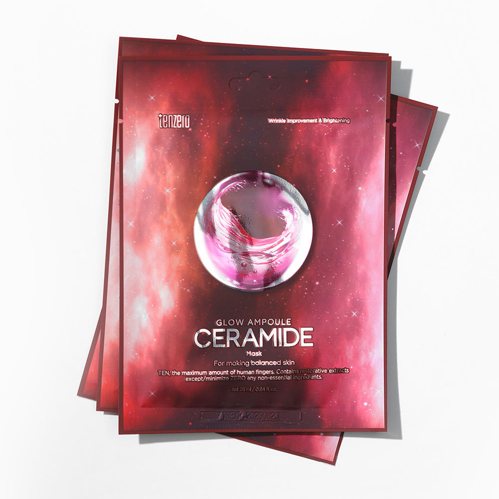 tenzero Glow Ampoule Ceramide Mask 25ml 10ea
