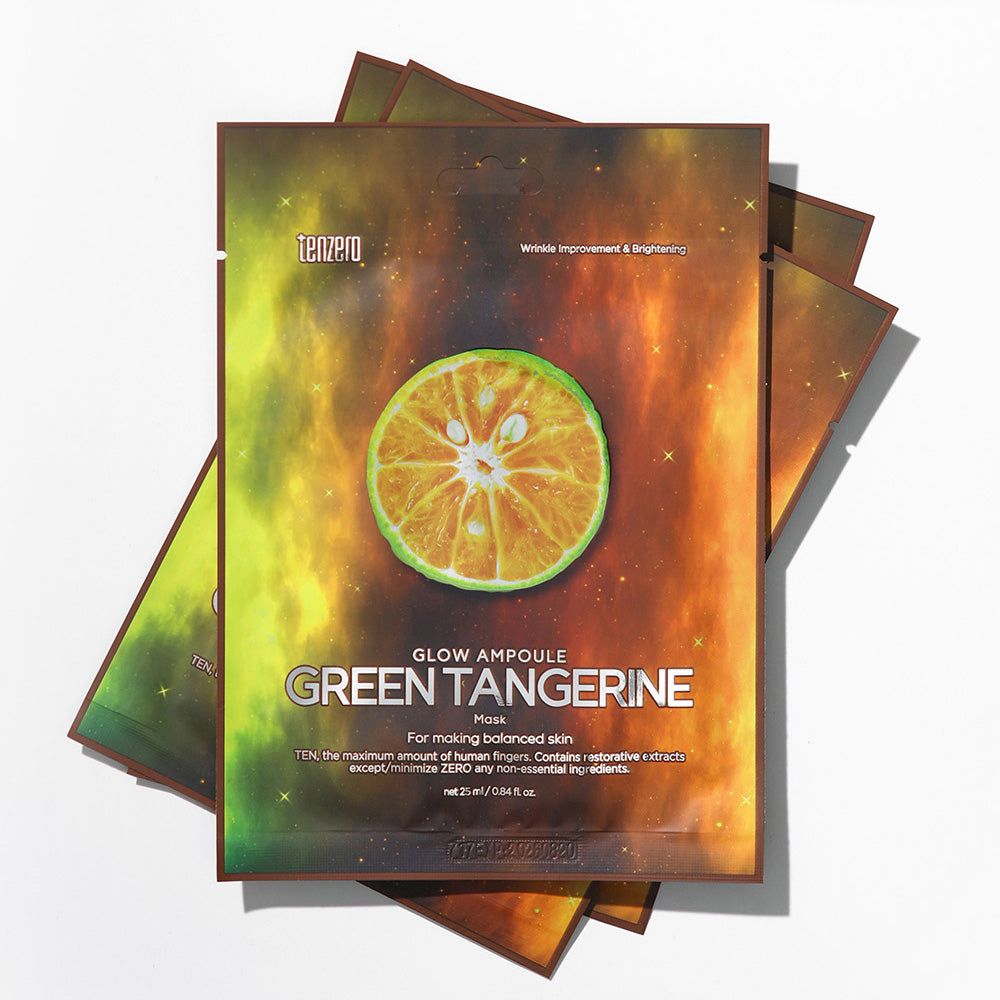 tenzero Glow Ampoule Green Tangerine Mask 25ml 10ea