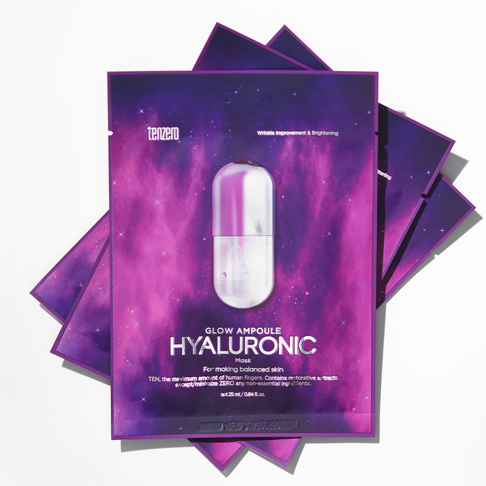 tenzero Glow Ampoule Hyaluronic Mask 25ml 10ea