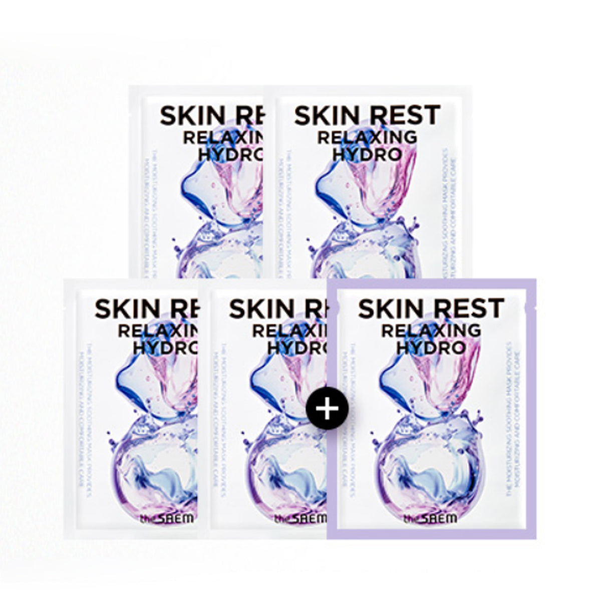 the SAEM Skin Rest Mask Sheet 4+1 Sheets – 2 Types