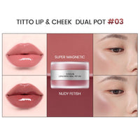 titto Lip & Cheek Dual Pot 6 Colors
