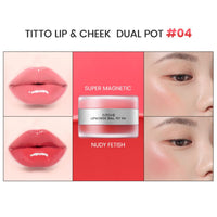 titto Lip & Cheek Dual Pot 6 Colors