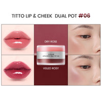 titto Lip & Cheek Dual Pot 6 Colors