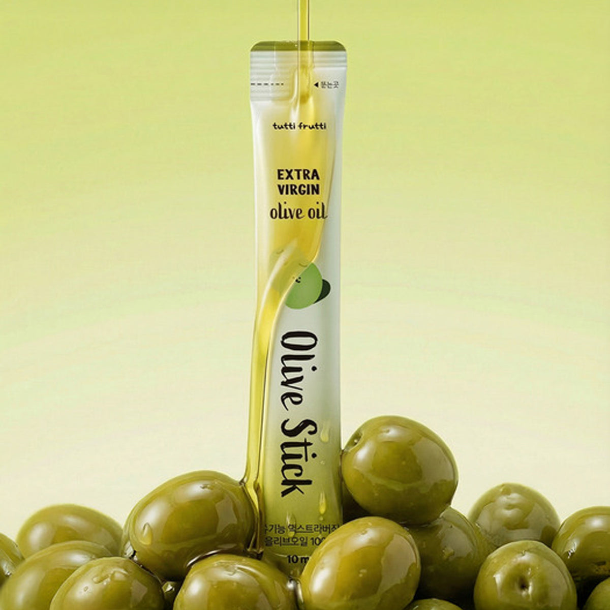tutti frutti Organic Extra Virgin Olive Oil Sticks 1 Box (10ml x 14 Sticks)